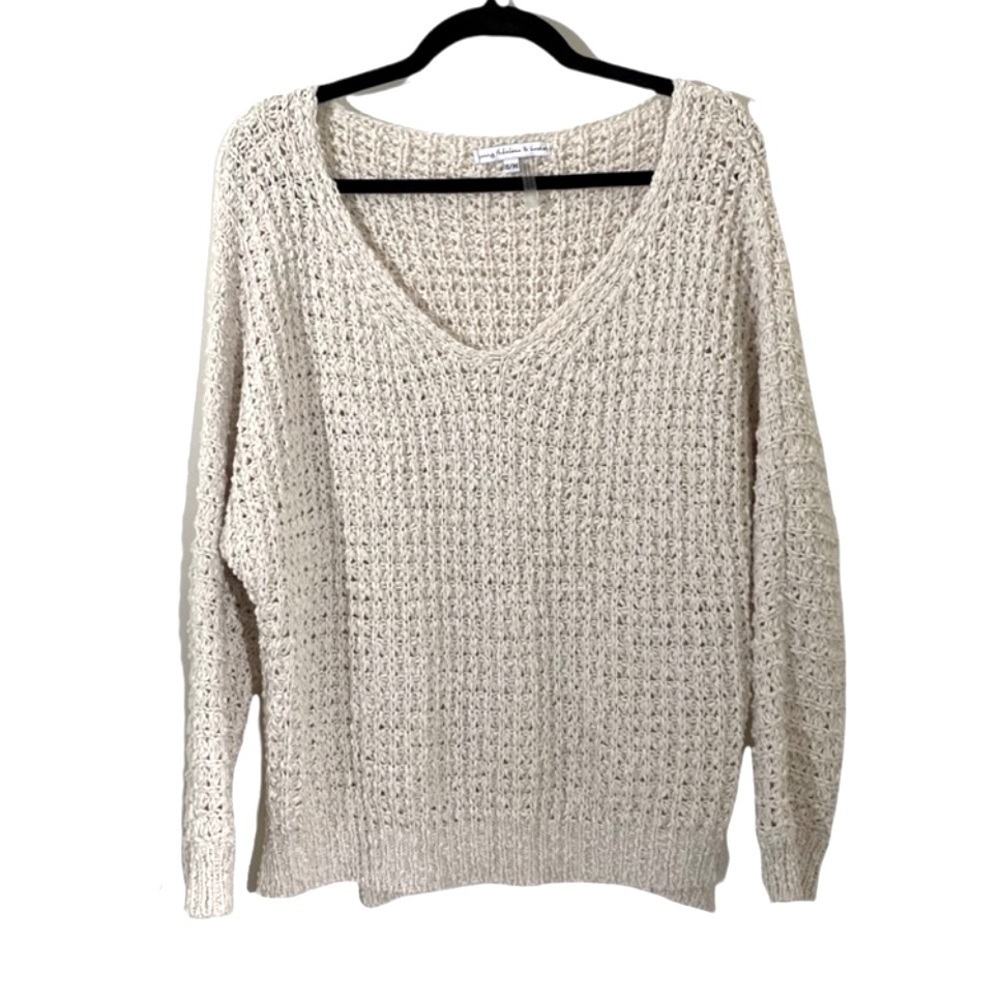 Young Fabulous & Broke Oatmeal/Cream Knitted Sweater Size M/L